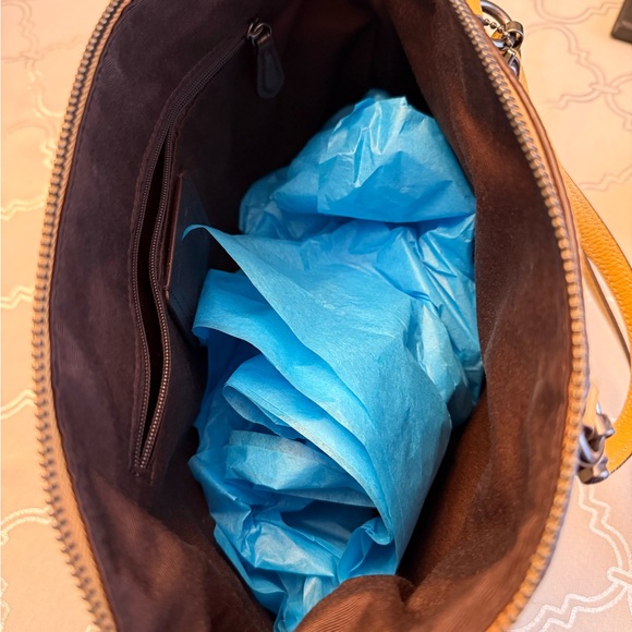 Coach Mustard Leather Shoulder Bag - Picture 2 of 3